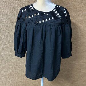 Isani for Target Blouse Womens XS Black Oversized